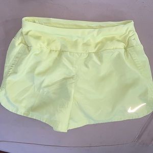women’s nike extra small neon yellow shorts